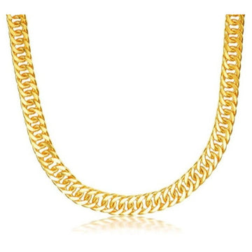 Solid Gold Cuban Link Chain Heavy!
