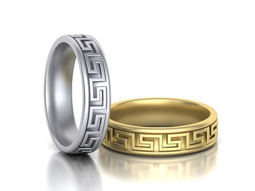 Mens Meander Ring