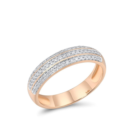 Rose Gold Chic Diamond Ring