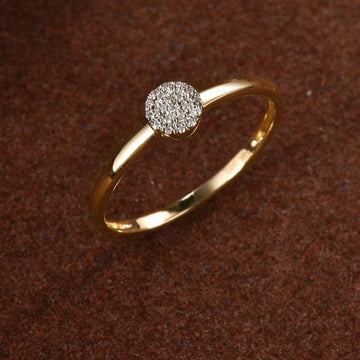 Round Diamond Dainty Ring